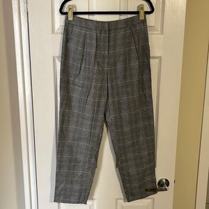 Forever 21 Straight-Leg Tartan Dress Pants